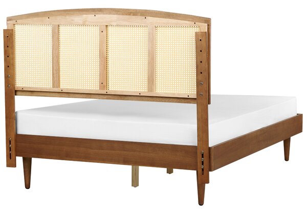 Ágy Rattan VARZY 140 x 200 cm Barna