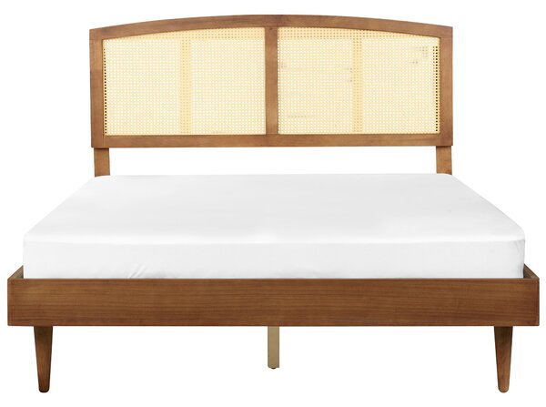 Ágy Rattan VARZY 160 x 200 cm Barna