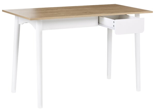 Íróasztal VITRION Világosbarna/fehér 120 cm 60 cm