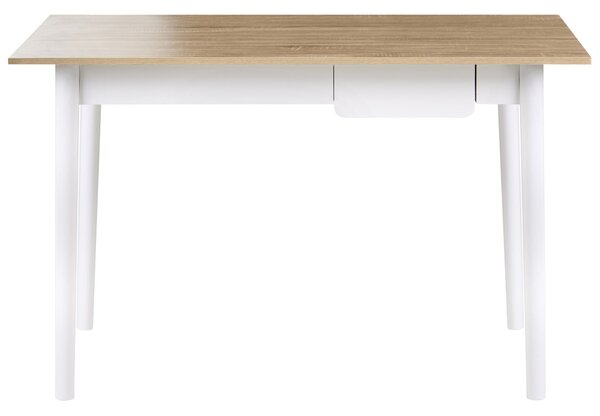 Íróasztal VITRION Világosbarna/fehér 120 cm 60 cm