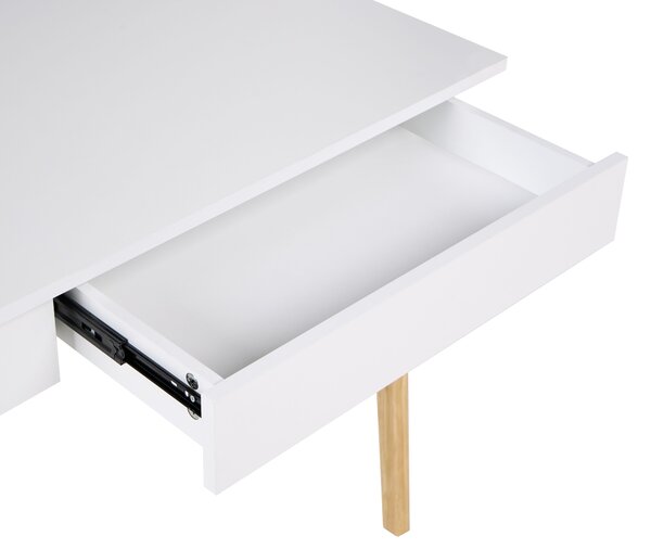 Íróasztal THESLAY Világosbarna/fehér 120 cm 60 cm