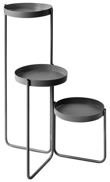 Virágállvány FRAGARIA 42 cm Fém Fekete