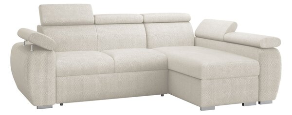 Sarokkanapé Columbus 132, Kárpit, 85x255x170cm, Fenyő