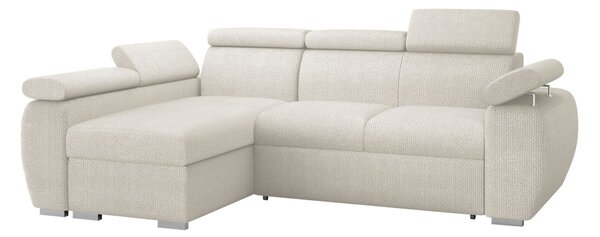 Sarokkanapé Columbus 132, Kárpit, 85x255x170cm, Fenyő
