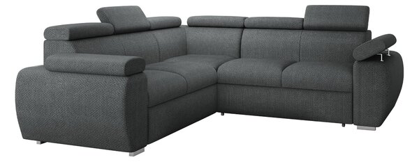 Sarokkanapé Columbus 215, Kárpit, 85x260x260cm, Fenyő