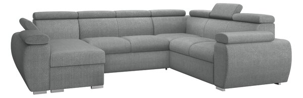 Sarokkanapé Columbus 214, Kárpit, 85x325x260cm, Fenyő