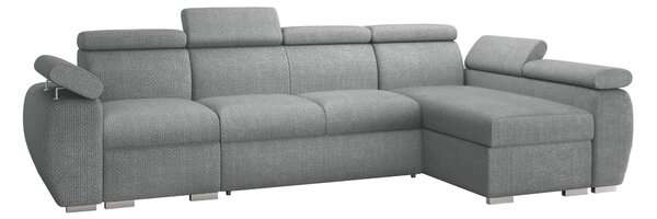 Sarokkanapé Columbus 227, Kárpit, 85x320x170cm, Fenyő