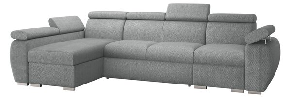 Sarokkanapé Columbus 227, Kárpit, 85x320x170cm, Fenyő