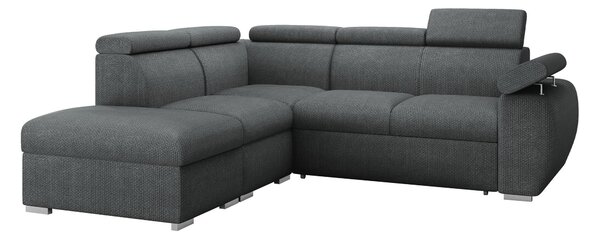 Sarokkanapé Columbus 228, Kárpit, 85x260x230cm, Fenyő