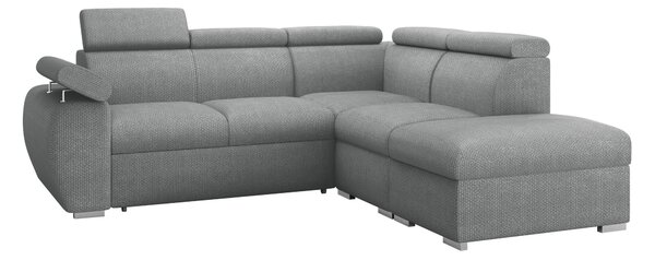 Sarokkanapé Columbus 228, Kárpit, 85x260x230cm, Fenyő