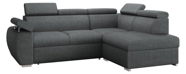 Sarokkanapé Columbus 161, Kárpit, 85x260x200cm, Fenyő
