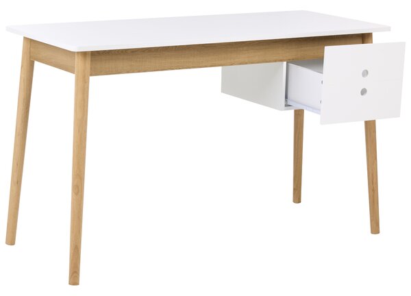 Íróasztal FENESTRA Világosbarna/fehér 120 cm 50 cm