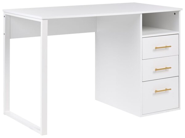 Íróasztal ZERLAY Fehér 120 cm 60 cm