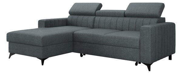 Sarokkanapé Columbus 170, Kárpit, 82x236x172cm, Fenyő