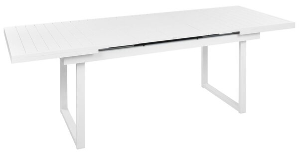 Bővíthető kerti étkezőasztal VALCANETTO 180/240 cm 90 cm Fém Fehér