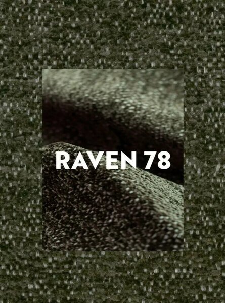 Elton Raven Étkezőszék Szövet Olívazöld/Arany