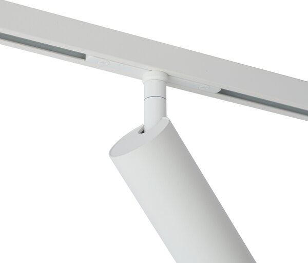 Modern fehér spotlámpa 1 fázisú sínrendszerhez GU10 35mm - Slimline Uzzy