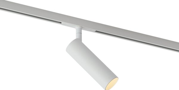 Modern fehér spotlámpa 1 fázisú sínrendszerhez GU10 35mm - Slimline Uzzy