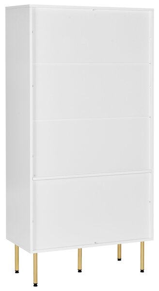 Üveges vitrin MILORA 80 cm Fehér