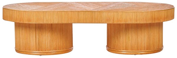 Kerti dohányzóasztal AIROLE 150 cm 70 cm Rattan Barna