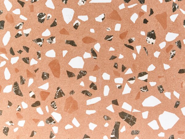 Bisztró asztal ADRANO 60 cm 60 cm Terrazzo hatású Fém Fekete