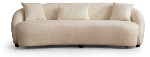 3 személyes szövet kanapé, krémszínű - DANUBE