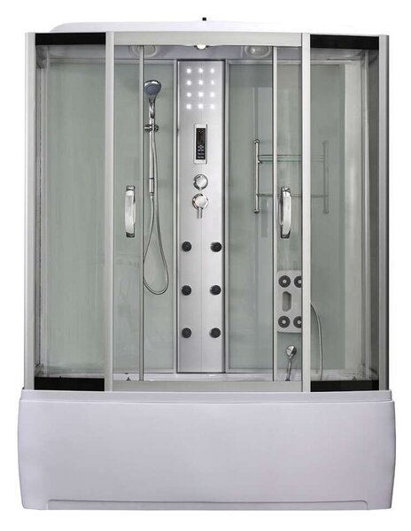 Emilia 170 Hidromasszázs Kádkabin elektronikával White