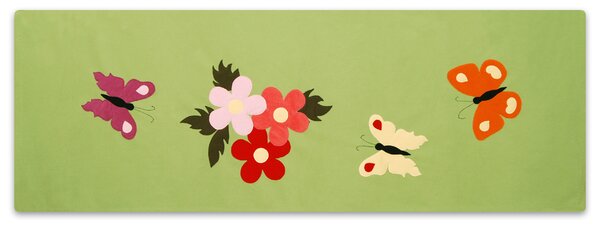A három pillangó falvédő (zöld)