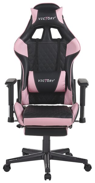 Gamer szék VICTORY Műbőr Rózsaszín