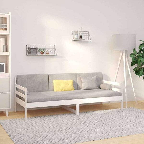 VidaXL fehér tömör fenyőfa kanapéágy 90 x 190 cm