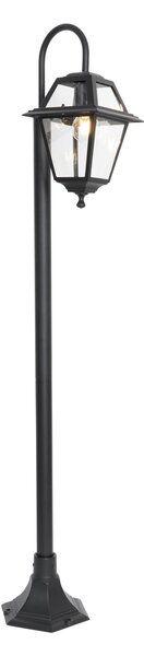 Klasszikus kültéri lámpa fekete 135 cm IP44 - Berta