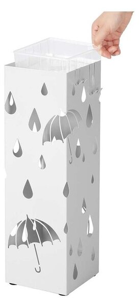 UMBRELLA fém esernyőtartó, 15,5x15,5x49cm, fehér SongmicsHome