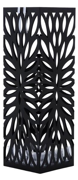 FLORE fém esernyőtartó, 15,5x15,5x49cm, fekete SongmicsHome