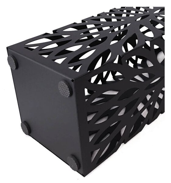 FLORE fém esernyőtartó, 15,5x15,5x49cm, fekete SongmicsHome