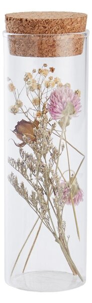 FLOWER MARKET szárított virág üvegcsében, parafa dugóval