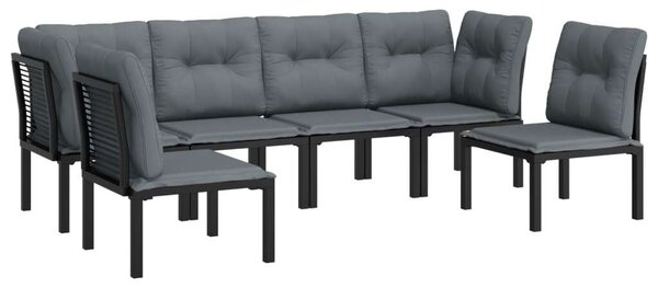 VidaXL Polyrattan Kerti Ülőgarnitúra - 6 személyes