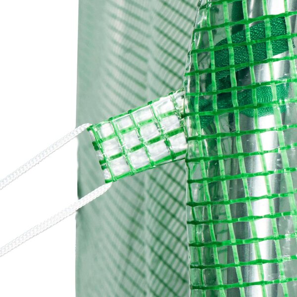 Springos kerti Fóliasátor 6x3x2m 140g/m², UV szűrővel - Zöld