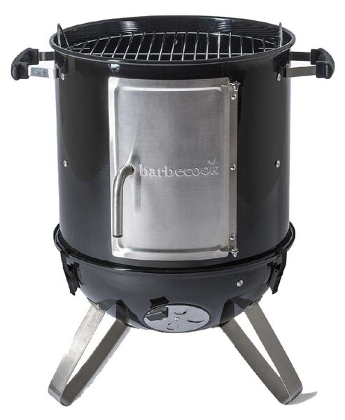 Barbecook BC-SMO-5017 Oskar S zománcozott füstölő és grill, fekete, átmérő 40cm