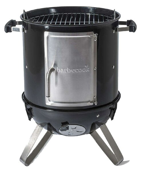 Barbecook BC-SMO-5017 Oskar S zománcozott füstölő és grill, fekete, átmérő 40cm