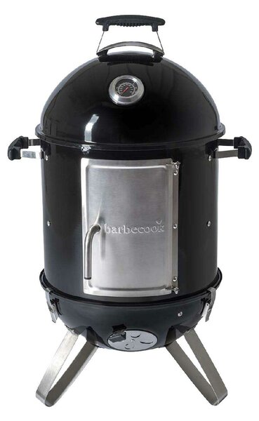 Barbecook BC-SMO-5017 Oskar S zománcozott füstölő és grill, fekete, átmérő 40cm