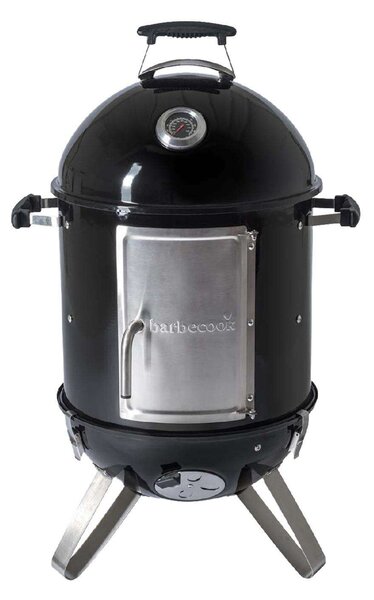 Barbecook BC-SMO-5017 Oskar S zománcozott füstölő és grill, fekete, átmérő 40cm