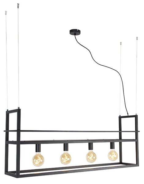 Okos lógólámpa fekete polccal, nagy, 4-lámpás, Wi-Fi-vel, G95 - Cage Rack