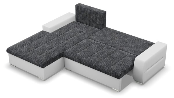 TORONTO sarokkanapé. Bal Szürke/Fehér I