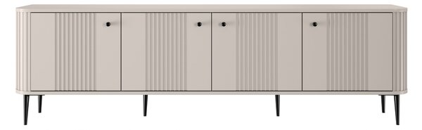 Vesper 4D TV szekrény 187 cm - kasmír / fekete lábak