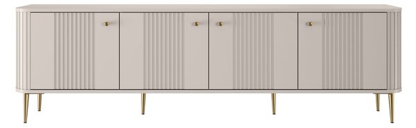 Vesper 4D TV szekrény 187 cm - kasmír / arany lábak