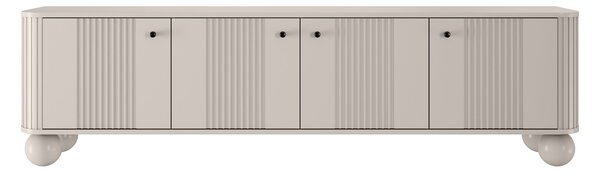 Vesper 4D TV-állvány 187 cm – kasmír / fekete fogantyúk / gömb alakú lábak