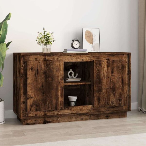 VidaXL füstös tölgyszínű szerelt fa tálalószekrény 102x35x60 cm