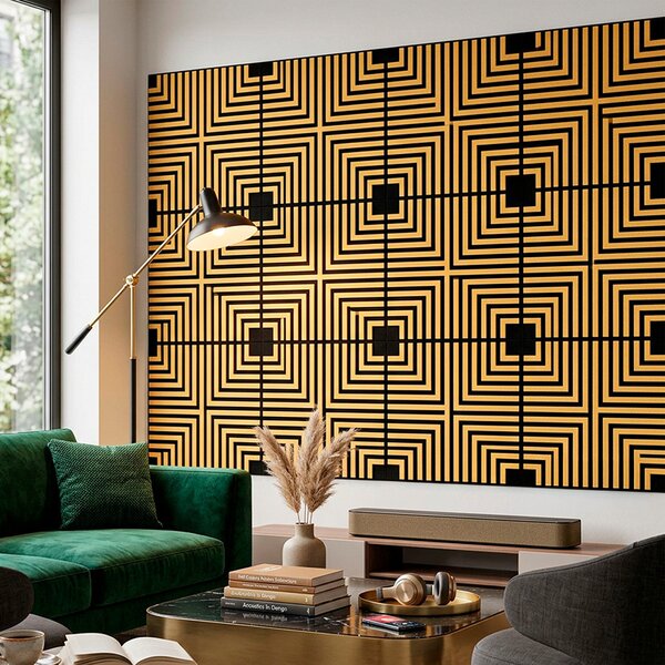 Akusztikus falpanel Deco V bambusz hatású 60x60x1,8 cm
