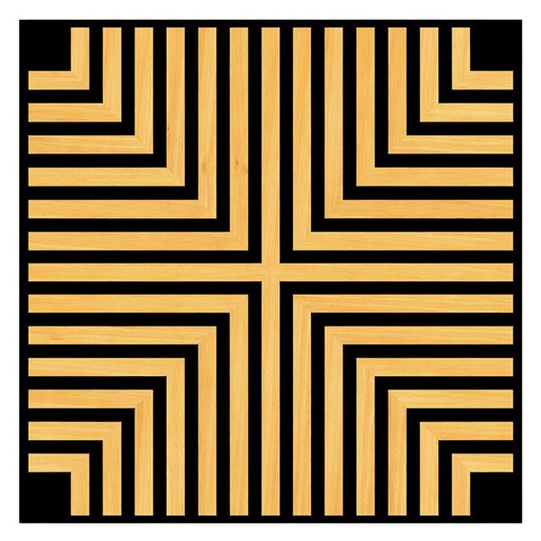 Akusztikus falpanel Deco V bambusz hatású 60x60x1,8 cm