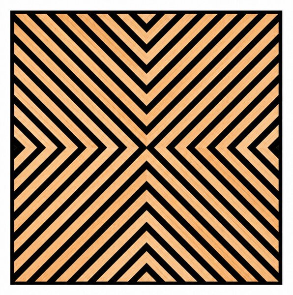 Akusztikus falpanel Deco IV bambusz hatású 60x60x1,8 cm